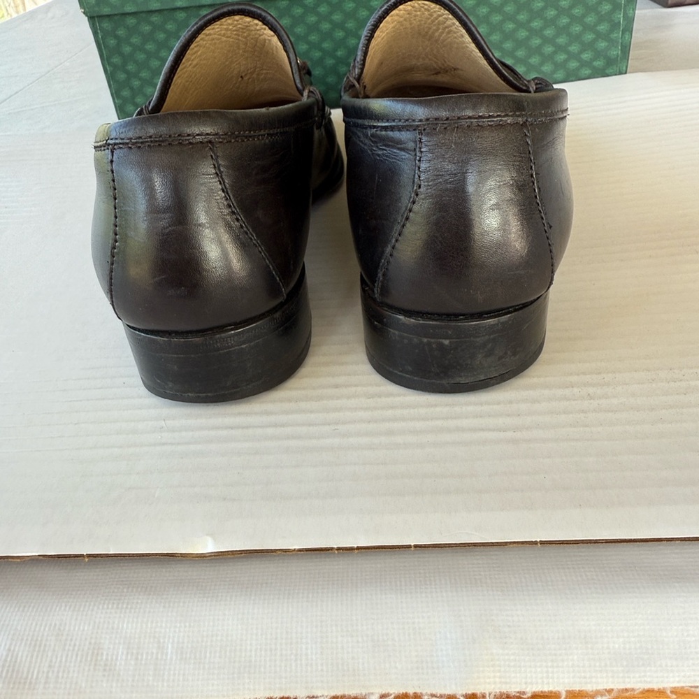 GUCCI women black loafers with silver hardware size. Size 38 - Picture 5 of 8